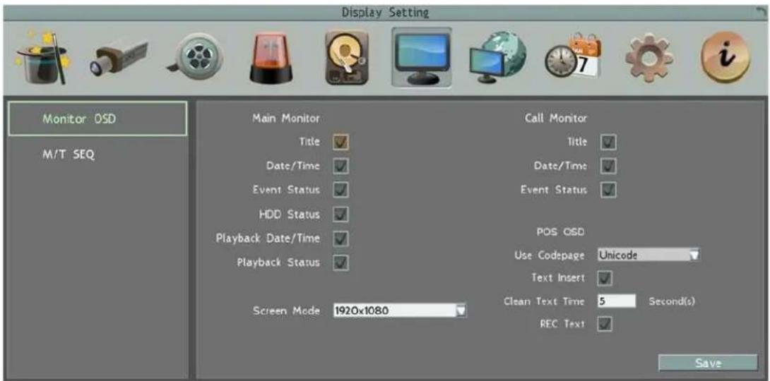 EverFocus ELUX16 - Monitor OSD - 1