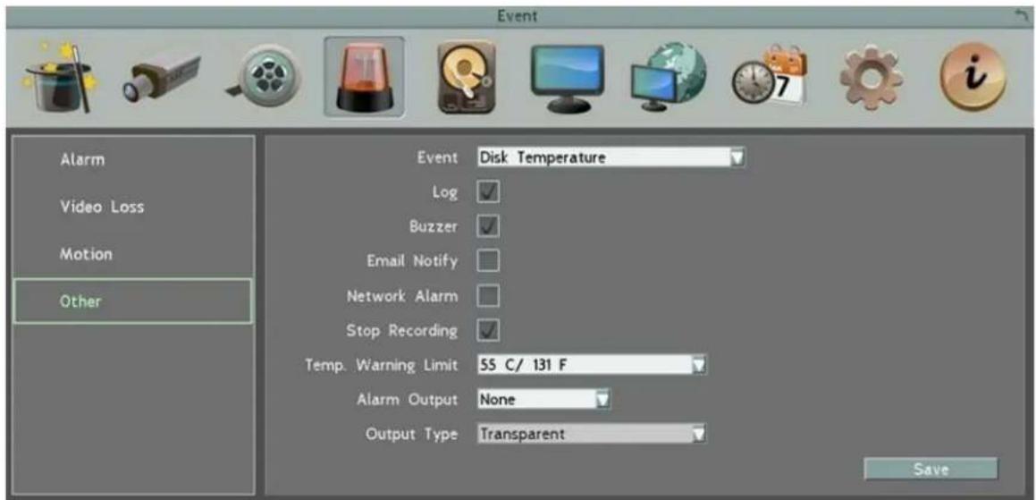 EverFocus ELUX4 - Disk Temperature. - 1