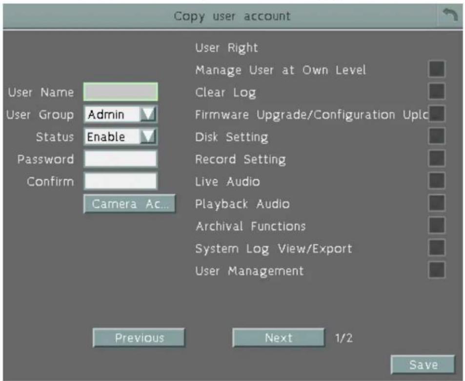 EverFocus ELUX4 - User Management - 3