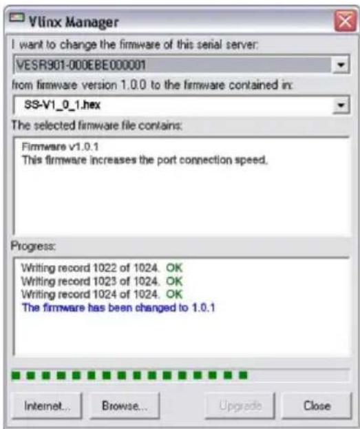 B&B Electronics VESR921 - UPGRADING THE SERIAL SERVER FIRMWARE - 1