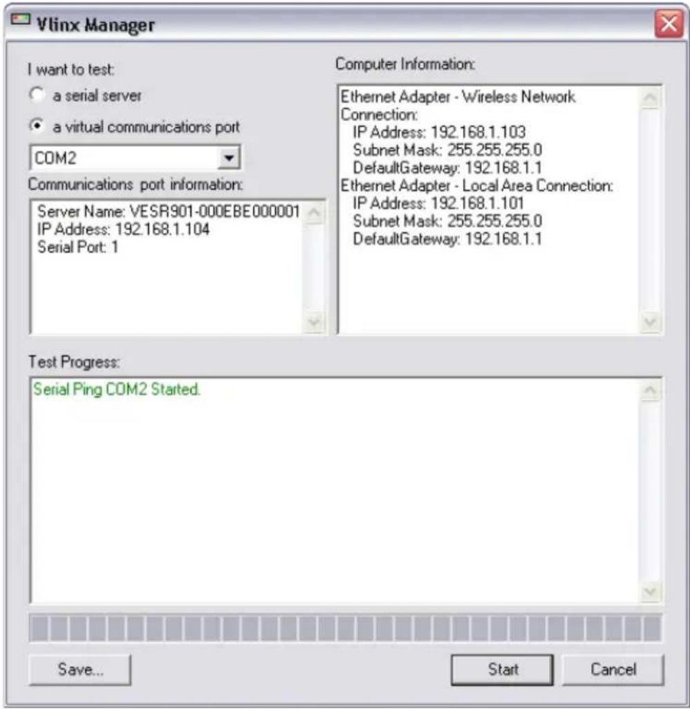B&B Electronics VESR921 - Click the Diagnostics icon. - 1