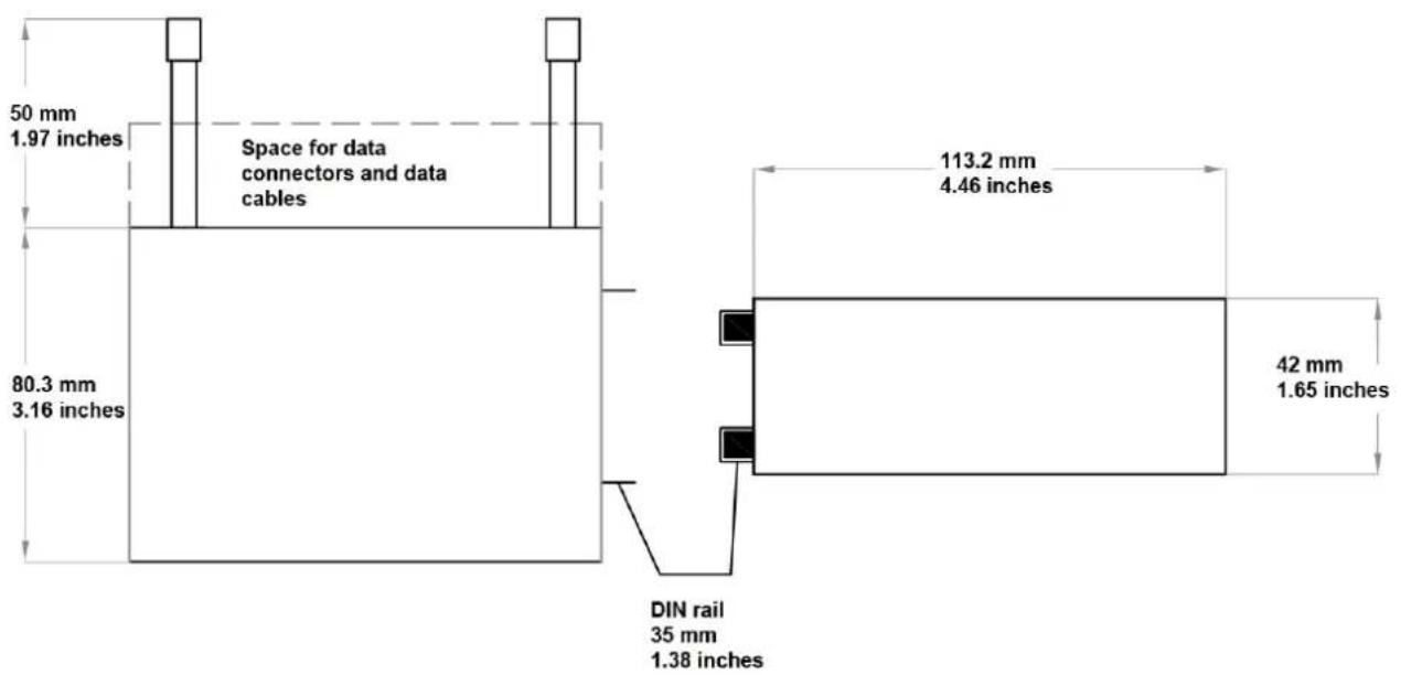 B&B Electronics RTLTE-302-VZ - DIMENSIONS - 1