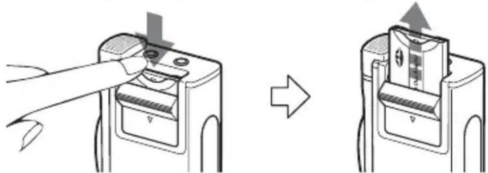 SONY ICD-BM1 - Entfernen des „Memory Stick“ - 1