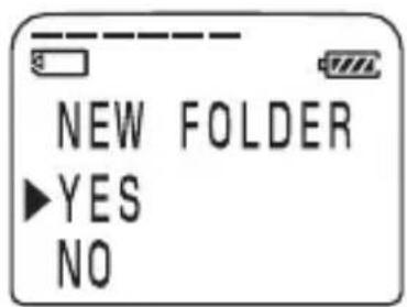 NEW FOLDER YES NO