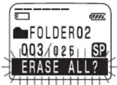 FOLDER02 003/025 SP ERASE ALL?