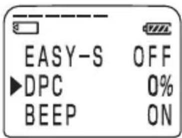 EASY-S OFF ►DPC 0% BEEP ON