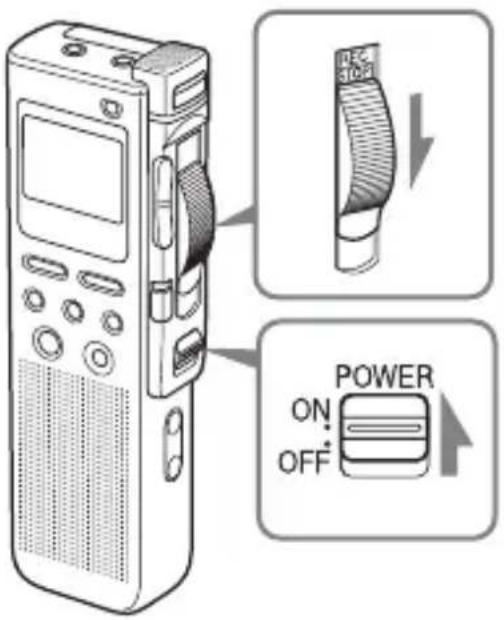 SONY ICD-BM1 - Abschalten des Displays - 1