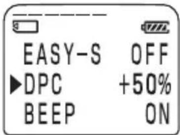 EASY-S OFF ►DPC +50% BEEP ON