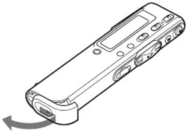 SONY ICD-SX25 - Schritt 1: Einlegen der Batterien - 1
