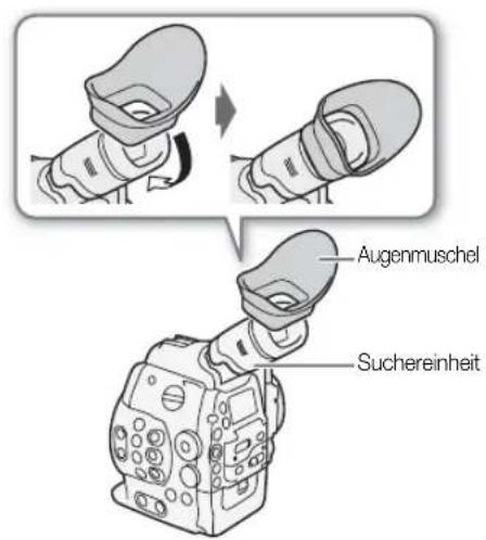 Augenmuschel Suchereinheit