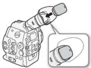 CANON EOS C300 EF - Anbringen des Sucherdeckels - 1