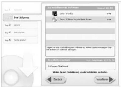 Bestätigung Canon IP Utility 80 MB Canon IP Plugin for Acid Media Access 20 MB Zegen Sie eine Bestreibung der Software an, indem Sie den Mauwagen über den Kanten für Software hauwagen. Verkaufbeizierungstönen: 1000000000000000000000000000000000000000000000000000000000000000000000000000000000000000000000 C:\Program Files\Canon\ Kücken Sie auf (Installieren), um die Installation zu starten. Zurück Installieren