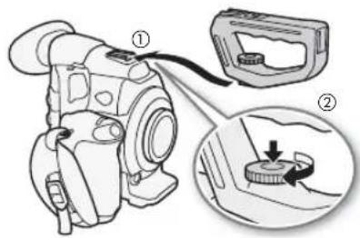 CANON EOS C300 EF - Anbringen des Tragegriffs - 1