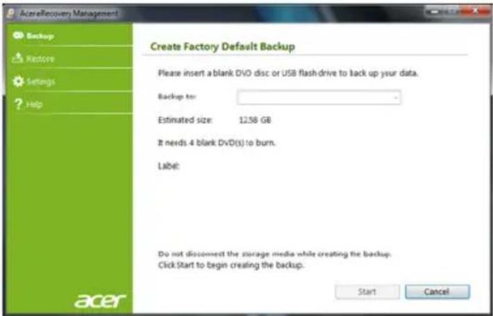 ACER Aspire V3-532 - Erstellen einer Sicherungskopie für die Wiederherstellung (USB-Stick) - 5