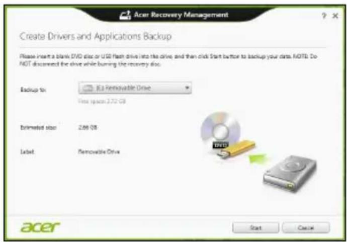ACER Aspire R7-571 - Erstellen einer Kopie von Treibern und Applikationen - 2