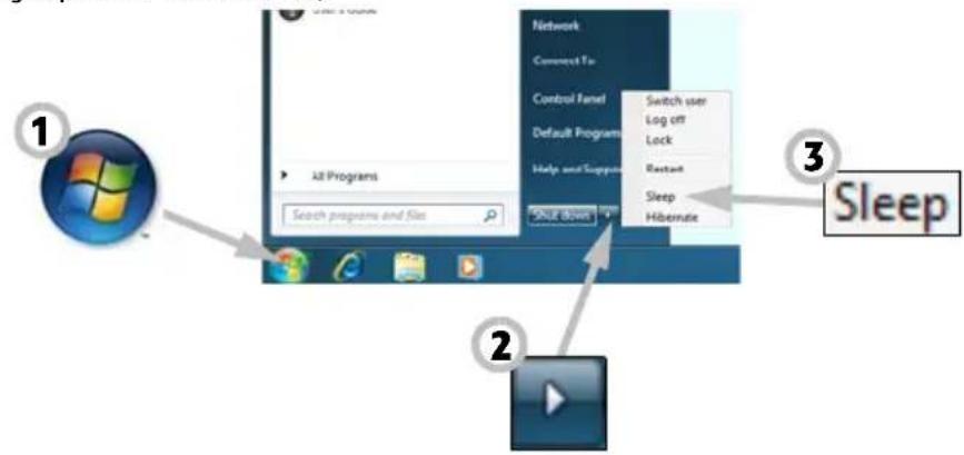 PACKARD BELL Butterfly Touch - Sleep mode - 1