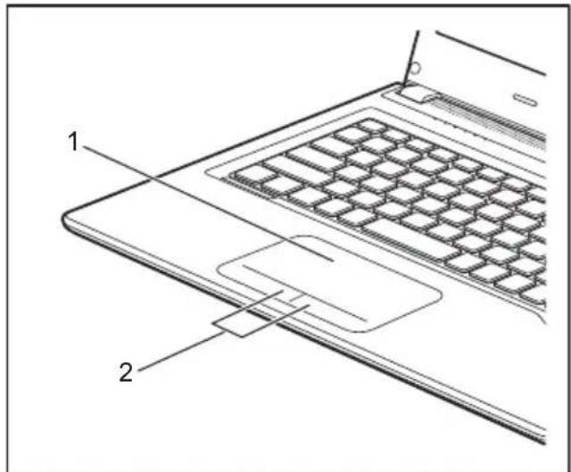 FUJITSU LifeBook UH572 - Touchpadandtouchpadbuttons - 2
