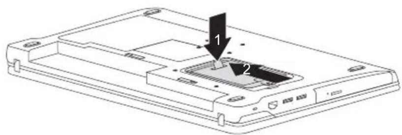 FUJITSU LifeBook SH531 - Festplatteeinbauen - 1