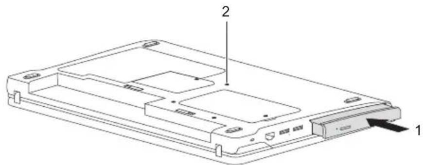 FUJITSU LifeBook SH531 - OptischesLaufwerkeinbauen - 1