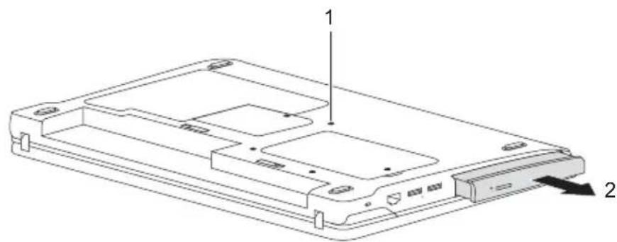 FUJITSU LifeBook SH531 - OptischesLaufwerkausbauen - 1
