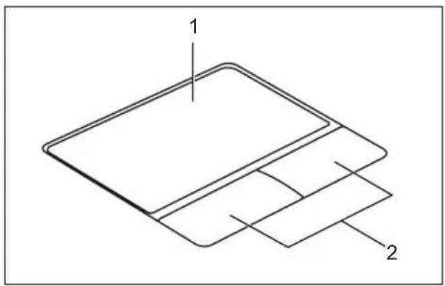 FUJITSU LifeBook SH531 - TouchpadundTouchpad-Tasten - 2