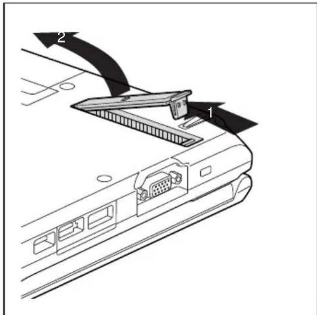FUJITSU LifeBook S781 - GehäusedeckelzurStaubentfernungaus-und einbauen(Lüftungsschlitzabdeckung) - 2
