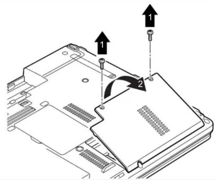 FUJITSU LifeBook S792 vPro - Festplatteaus-undeinbauen Abdeckungentfernen - 1