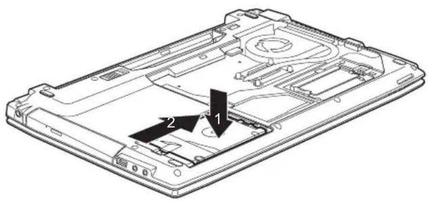 FUJITSU Lifebook A544 - Festplatteeinbauen - 2