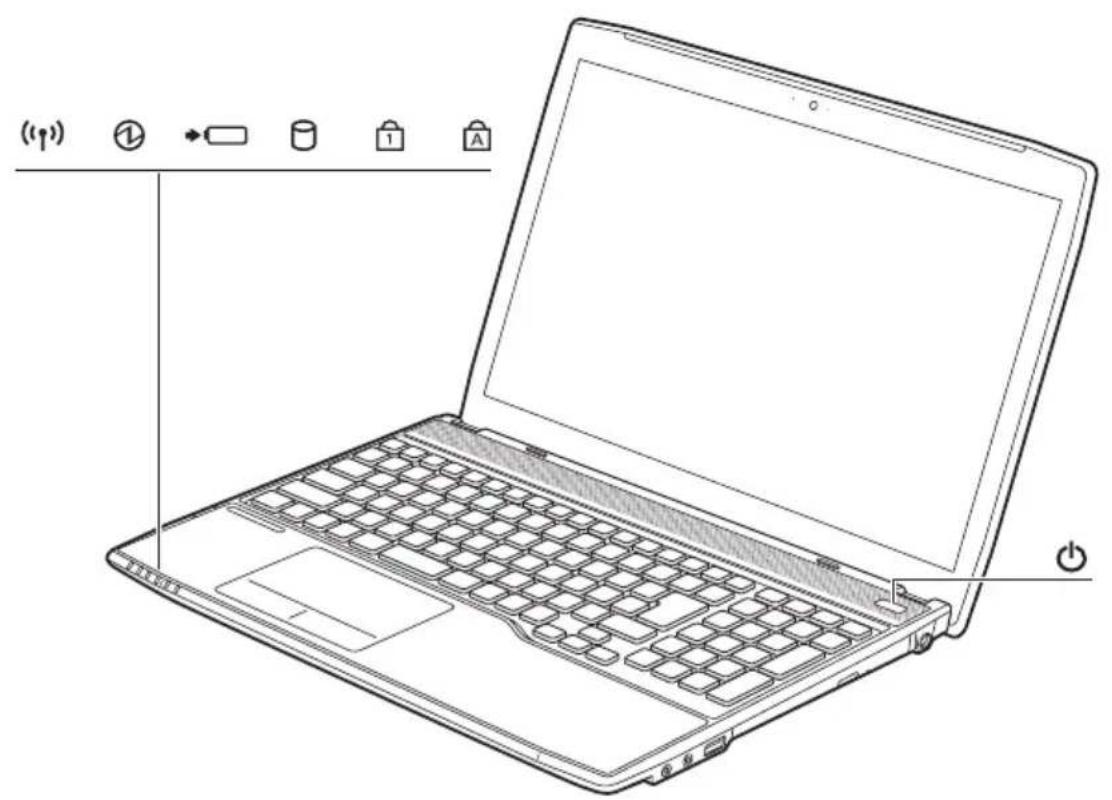 FUJITSU Lifebook A544 - Statusanzeigen - 1