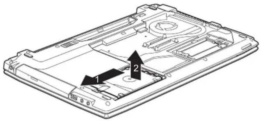 FUJITSU Lifebook A544 - Festplatteausbauen - 1