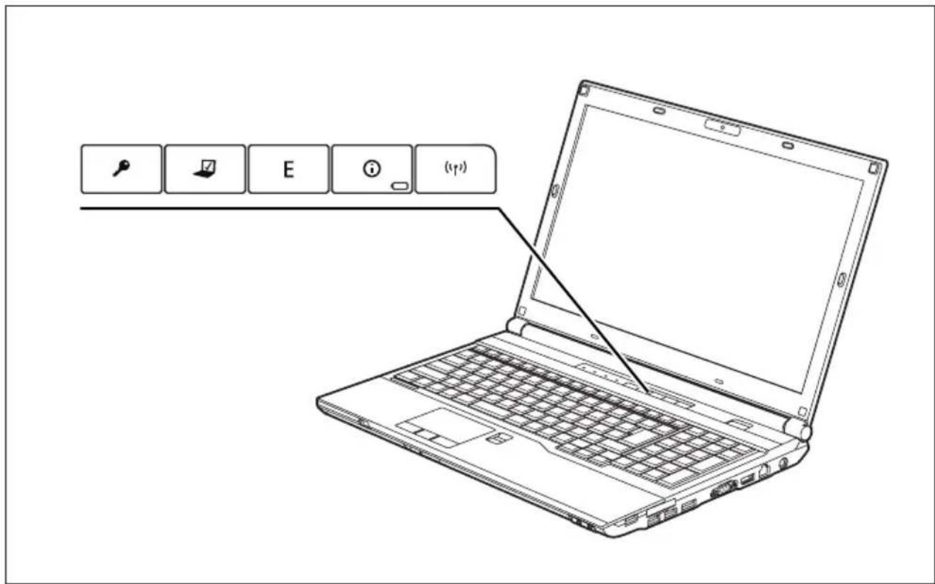 FUJITSU Celsius H720 - Applikationstasten - 1