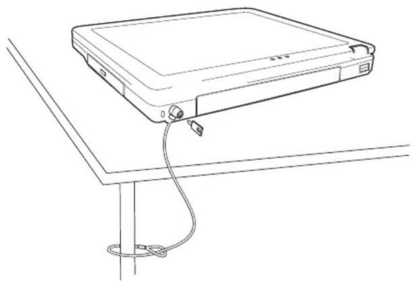 FUJITSU Amilo L7300 - Kensington Lock anwenden - 1