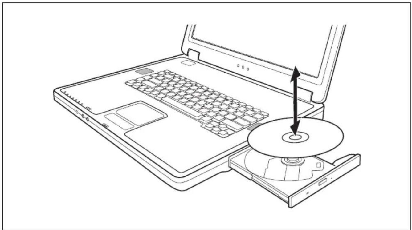 FUJITSU Amilo L7300 - CD/DVD einlegen oder entnehmen - 2