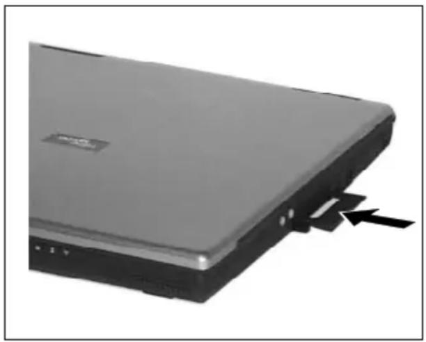 FUJITSU Amilo Pro series - PC-Card einbauen - 1