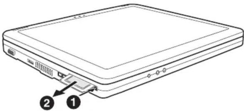 FUJITSU Amilo L Series - PC-Card ausbauen - 1