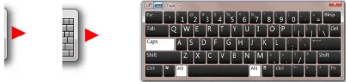 PACKARD BELL EasyNote TV11 - Virtuelle Tastatur - 1