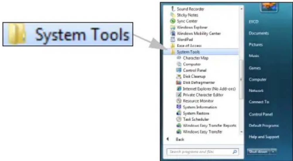 PACKARD BELL EasyNote NX 86 - Ausführen der Windows-Systemprogramme - 1