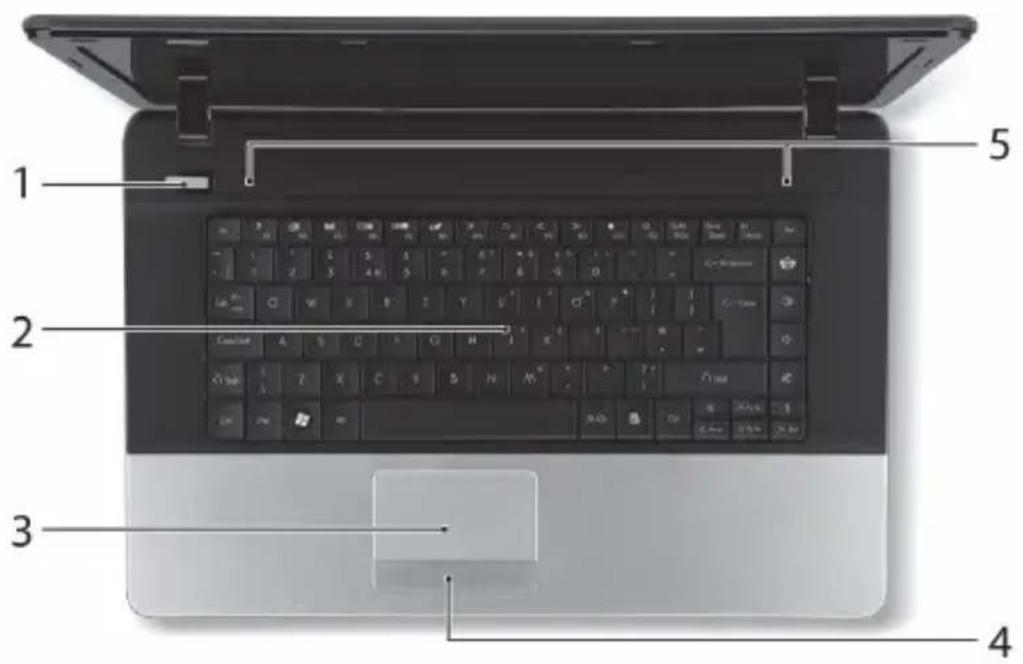 PACKARD BELL EasyNote NE - ANSICHT VON OBEN - TASTATUR - 1