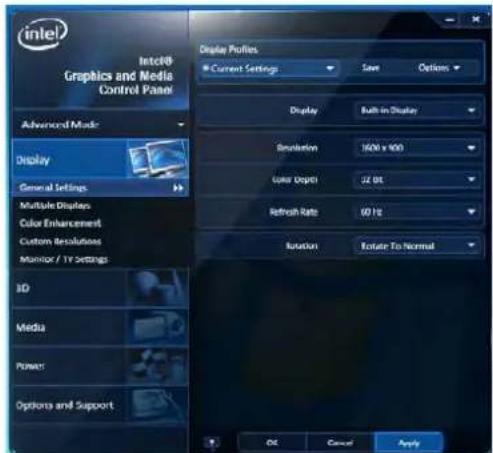 MAXDATA M-Book 6000 G2 - Intel® Graphics & Media Control Panel - 2