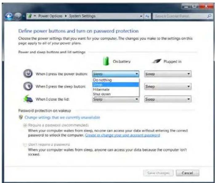 MAXDATA M-Book 6000 G2 - Configuring the Power Buttons - 1