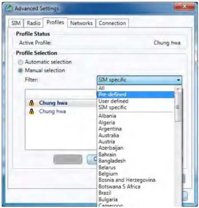 MAXDATA M-Book 6000 G2 - Selecting a Profile - 1