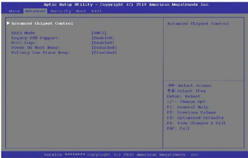 MAXDATA M-Book 6000 G2 - Advanced Menu - 1