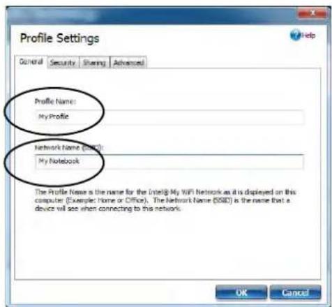 MAXDATA M-Book 6000 G2 - Profile and Network Names - 1