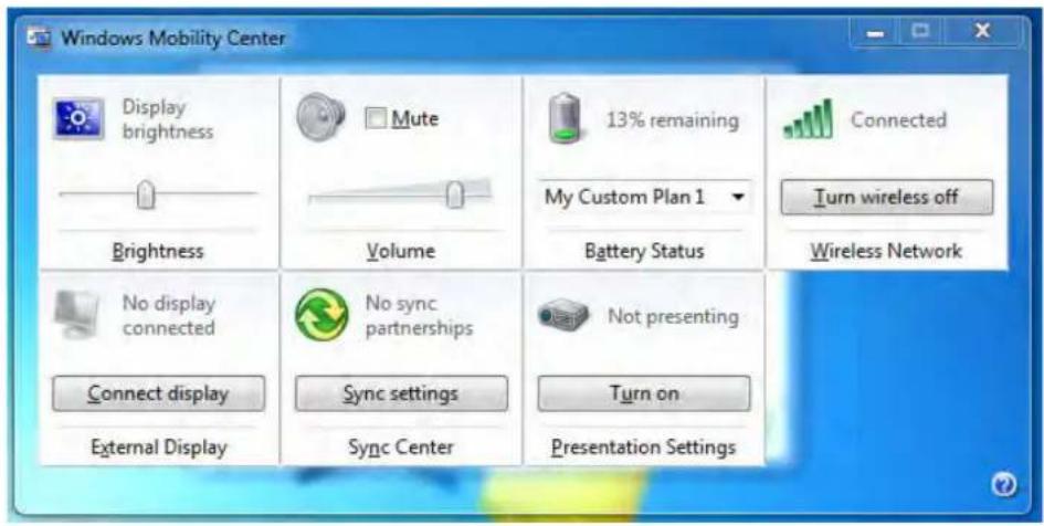 MAXDATA M-Book 6000 G2 - Windows Mobility Center - 1