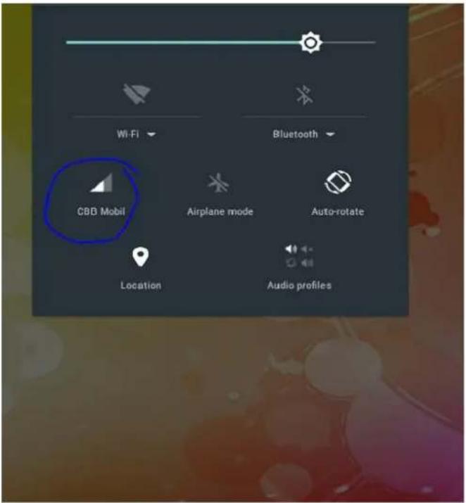 CBD Mobil Airplane mode Auto-rotate Location Audio profiles