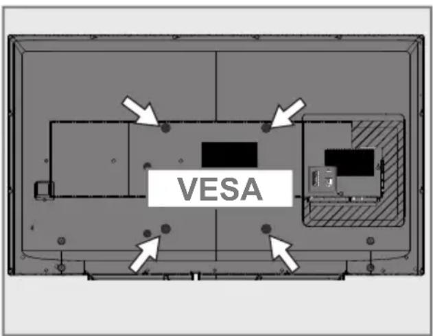 GRUNDIG 40 GFB 6728 - Zur Montage an VESA-Halterung vorbereiten - 1