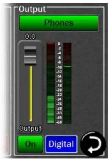 Output Phones 0.0 -2 -4 -6 -8 -10 -12 -14 -16 -18 -20 -22 -24 -26 -28 -30 -33 -45 -60 Output On Digital