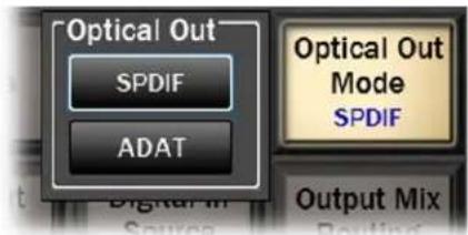 Optical Out SPDIF ADAT Optical Out Mode SPDIF Output Mix