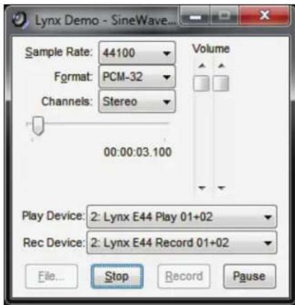 LYNX E22 - Windows Quick Audio Test - 2