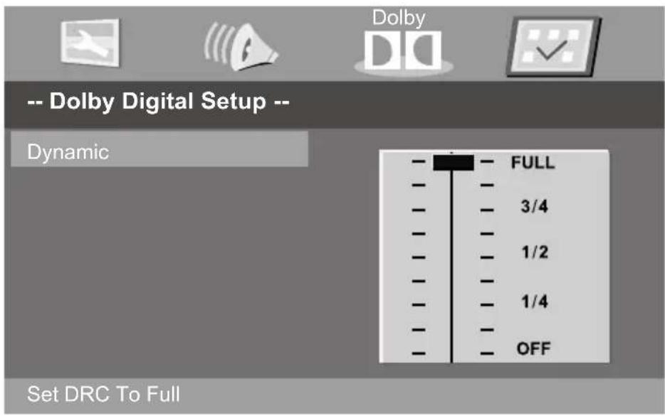 Tecovision LED32CHRDWHBD - Customizing the Dolby Digital SETUP Settings - 1